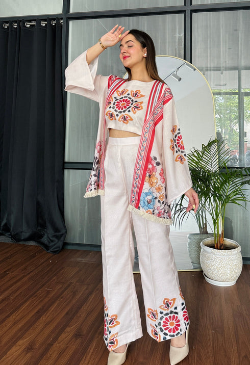 Beige & Bloom 3 Piece Co-ord Set